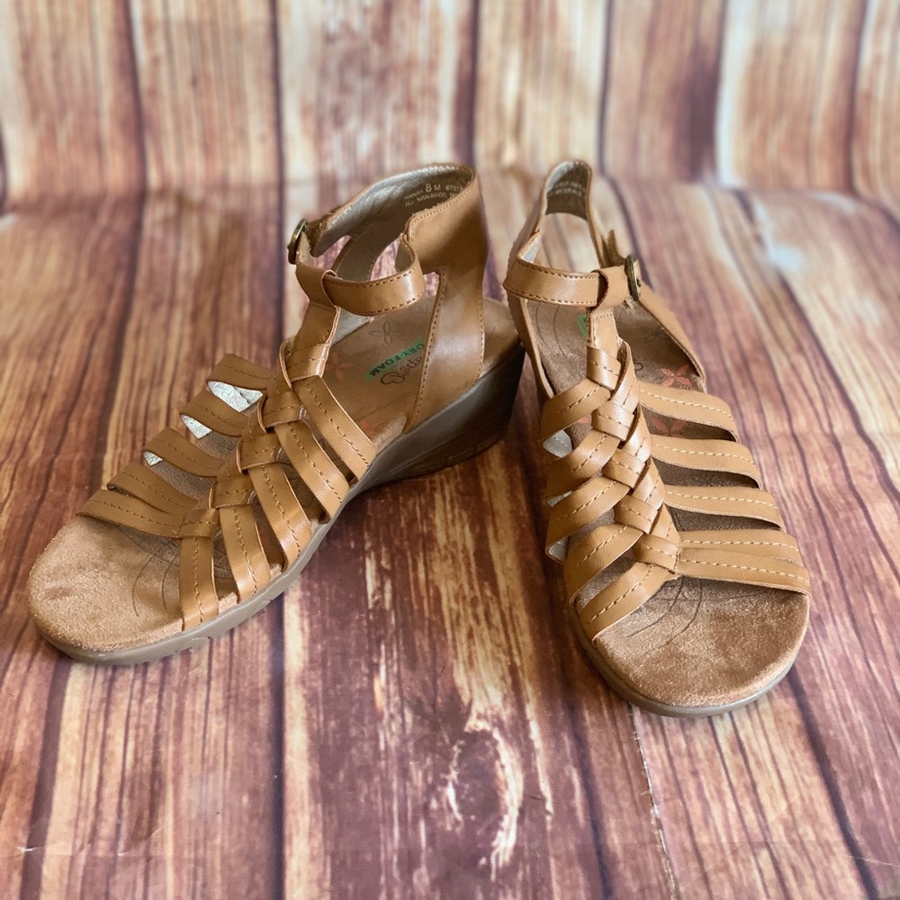 Baretraps Hermine Brown Leather Sandals 8M